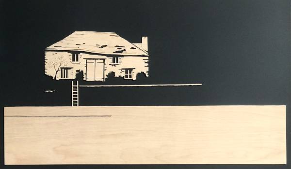 - a , woodcut Sculpture by Rob Braybrooks, measuring 60 x 100 cm (H x W) £1200